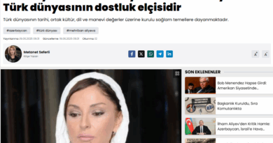 Türkiyənin nüfuzlu “Enphaber.net” portalında Azərbaycanın Birinci vitse-prezidenti Mehriban Əliyeva haqqında məqalə dərc olunub