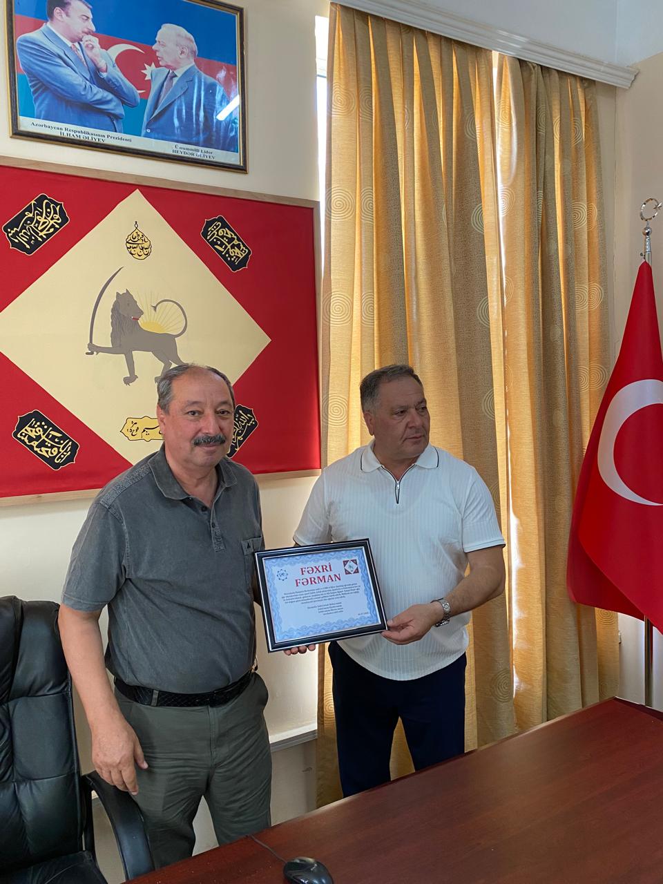 Qərbi Azərbaycandan olan iş adamı BDM-in Fəxri Fərmanı ilə təltif olundu