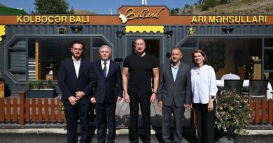 Prezident İlham Əliyev “Balland-Kəlbəcər balı, arı və arıçılıq məhsulları mağazası”nın açılışında iştirak edib