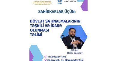 MKOSS-ların dövlət satınalmalarında iştirakının artırılması məqsədilə təlimlərə start verilir – FOTO